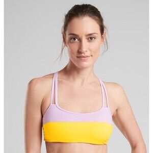 Athleta Lavender and Yellow Bikini Top